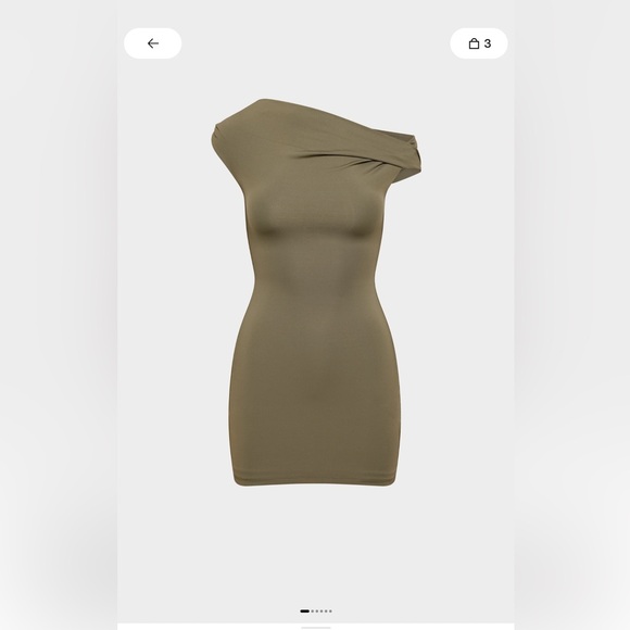 Aritzia Dresses & Skirts - Aritzia Ravish Contour Olive Green Bodycon Dress